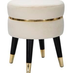 BANCO PARIS CREME/OURO CM Ø 35X40,5