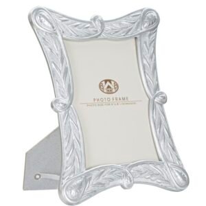 QUADRO X PRATA 23,3X2X28,2 CM ( MEDIDA INTERNA 15X20 CM)