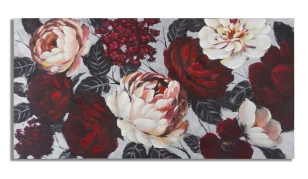 PINTURA EM TELA FLOR BRANCA/VERMELHA LIGHTBACK
150X3,8X76