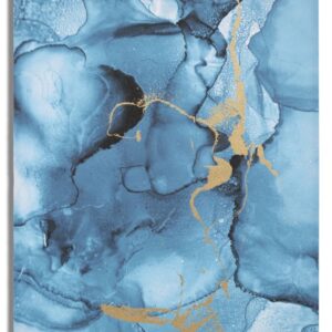 ESTAMPA PINTADA AZUL REI 80X3X120 CM