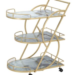 CARRINHO MISTURA DE VIDRO MÁRMORE CM71X45.5X84.5