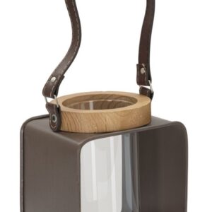 LANTERNA DE VIDRO 16X13X18,5 CM