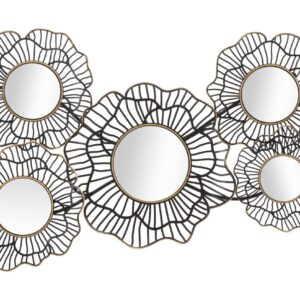 PAINEL DE FERRO OSAKA COM ESPELHOS 121x5x56 CM