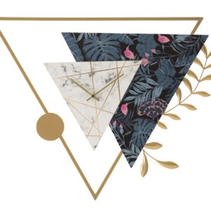 RELÓGIO DE PAREDE TRIÂNGULO CM 75X4.5X59