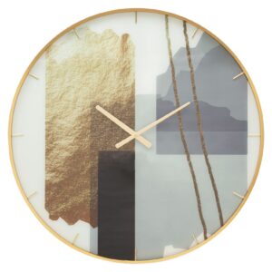 RELÓGIO COM MOTIVO DE VIDRO CM Ø 80X5