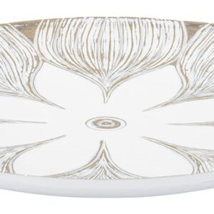 PRATO DE RESINA ATENAS SEM BOLSOS Ø 35,5X4,4 CM