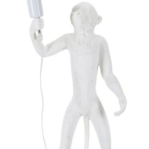 CANDEEIRO DE MESA MACACO BRANCO CM Ø 26X34X55