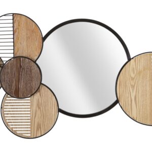ESPELHO DE PAREDE AMADEIRADO 123,2X4,4X63,5 CM