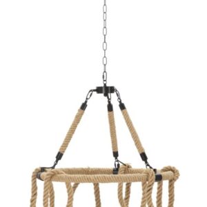 LUSTRE CÍRCULO EM CORDA CM Ø 64x90