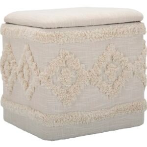 RECIPIENTE PUFF QUADRADO DAMASCO CM 40X40X40