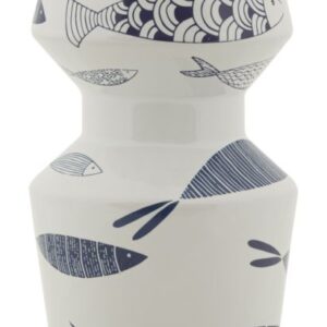 VASO DUPLO CERÂMICA PEIXE CM Ø 14X34