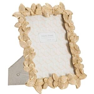 QUADRO BORBOLETA GLOD 22,3X2,3X27,8 CM (MEDIDA INTERNA 15X20 CM)