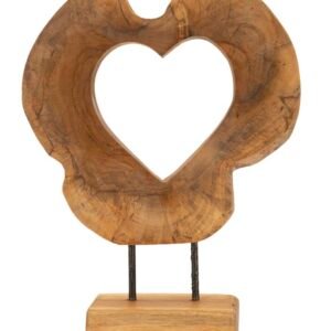 ESCULTURA HASI EM TECA RECICLADA CM 28X10X38 (PEÇAS ÚNICAS - NÃO SUBSTITUÍDAS EM SÉRIE)