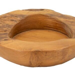 S/BOLSOS ERUSADOS EM TEAK REC. CM Ø 20X6 (PEÇAS ÚNICAS - NÃO SUBSTITUÍDAS EM SÉRIE)