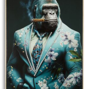 PINTURA SOBRE TELA LACADA KONGY -A- C/MOLDURA CM 62X4X92