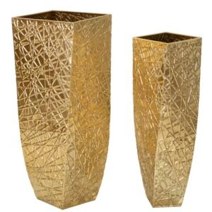 PAR DE VASO P/SQUER CM 34X34X90-25X25X78