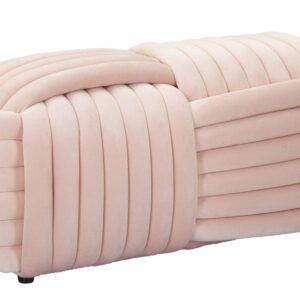 BANCO SOFTY ROSA 90X45X45 CM