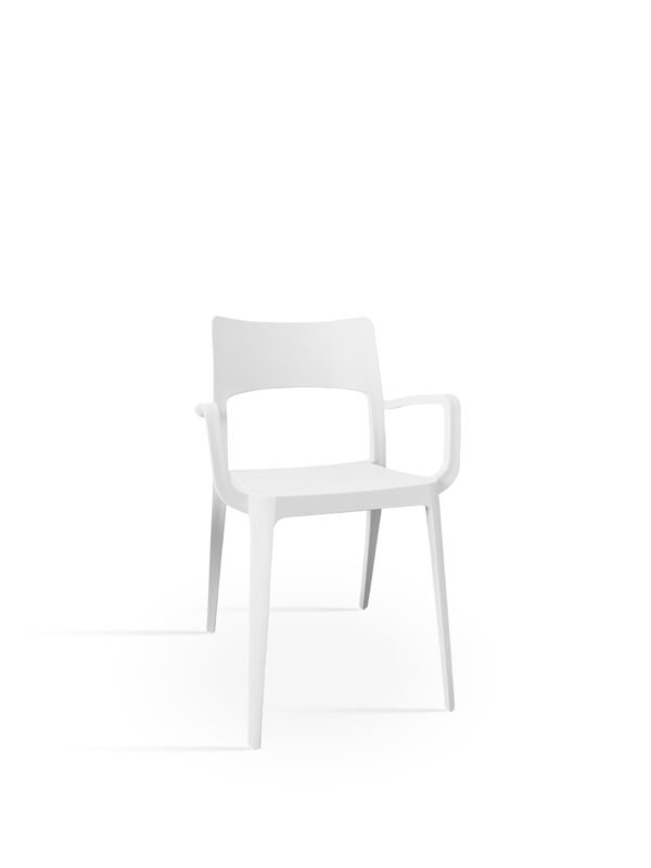 Cadeira Vanity Cinza Gelo Pastel, com braços - Pack 40 unidades