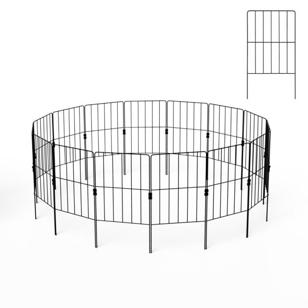 Pacote com 15 peças de cerca decorativa para jardim, paisagismo e decoração de quintal. - Image 2