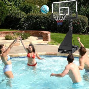 Sistema de cesta de basquete portátil com altura ajustável de 1,5 a 3 metros