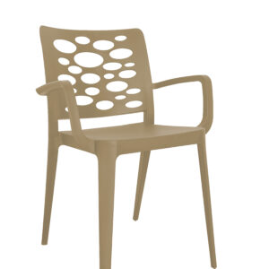 Cadeira Venus Turtle Dove Pastel c/braços - Pack com 20 cadeiras