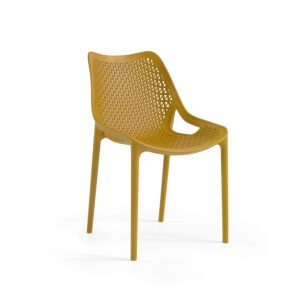 Oxy Pack com 4 cadeiras, s/braços - Mostarda