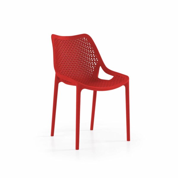 Oxy Pack com 4 cadeiras, s/braços - Vermelho
