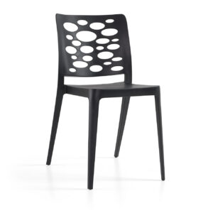 Cadeira Venus Preto s/braços - Pack com 20 cadeiras