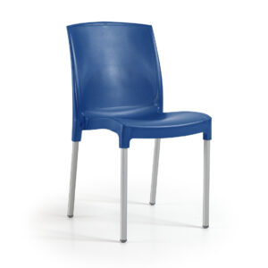 Cadeira Jenny c/ Braço Pack 8 Unid. - Azul Riga