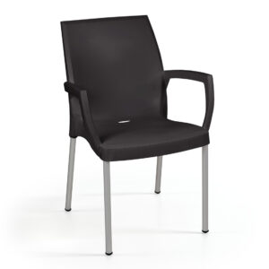 Cadeira Jade c/ Braço Pack 20 Unid. - Preto