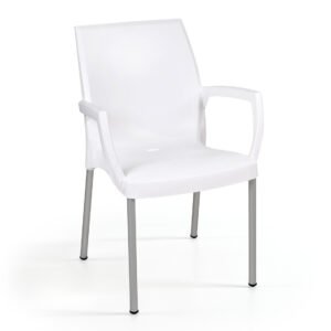 Cadeira Jade c/ Braço Pack 40 Unid. - Branco