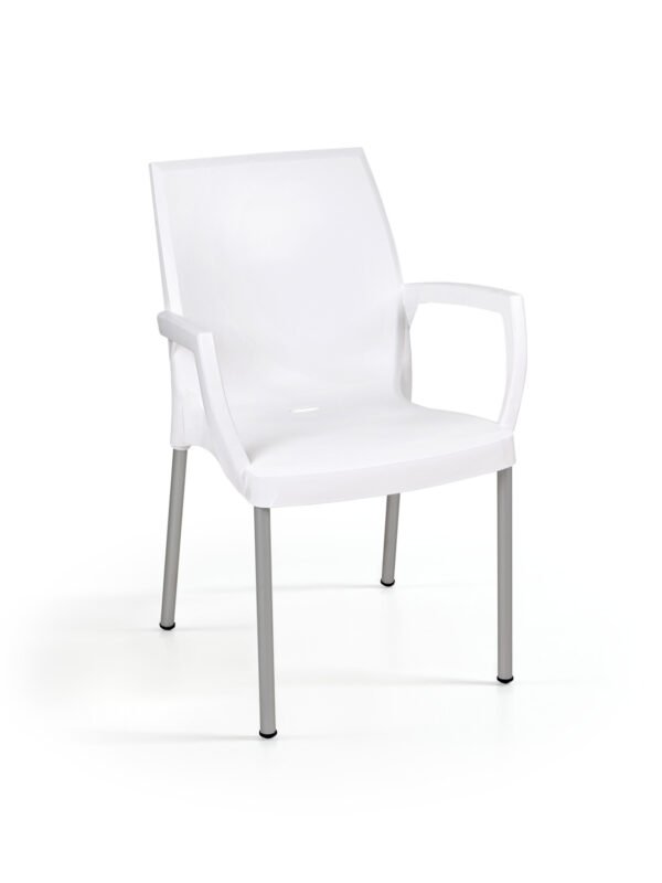 Cadeira Jade c/ Braço Pack 40 Unid. - Branco