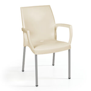 Cadeira Jade c/ Braço Pack 20 Unid. - Bege