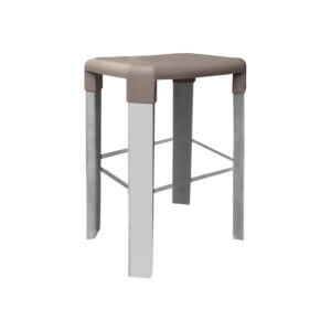 Banco OSLO 65H, Perna Alumínio - Pack 4 unidades, Turtle Dove