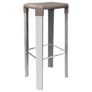 Banco Alto OSLO 78H, Perna Alumínio - Pack 4 unidades, Turtle Dove