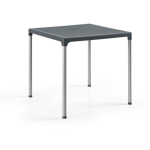 Pack 15 Unidades Mesa Ibiza Perna de Alumínio, Antracite MR