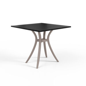 Pack de 6 mesas classic 70x70, Tampo Melamina 19mm -  Estrutura Turtle Dove