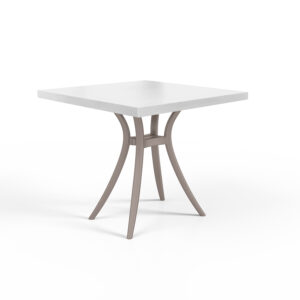 Pack de 6 mesas classic 60x60, Tampo Melamina 38mm -  Estrutura Turtle Dove