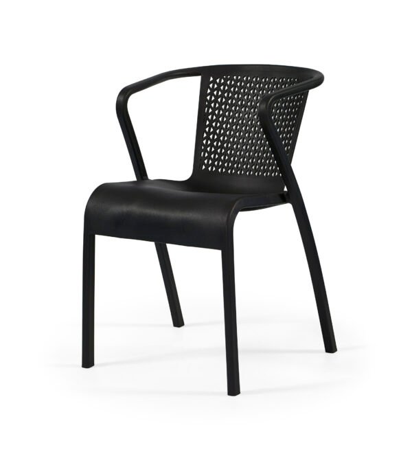 Cadeira tuga – Conjunto com 20 cadeiras de polipropileno com fibra de vidro. Cor Preto