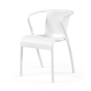 Cadeira tuga – Conjunto com 20 cadeiras de polipropileno com fibra de vidro. Cor Branco