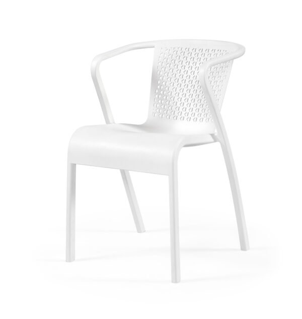 Cadeira tuga – Conjunto com 20 cadeiras de polipropileno com fibra de vidro. Cor Branco