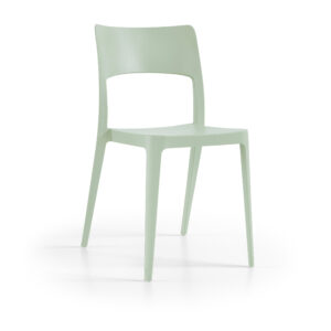 Cadeira Vanity Verde Pastel, sem braços - Pack 20 unidades