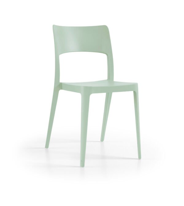 Cadeira Vanity Verde Pastel, sem braços - Pack 20 unidades