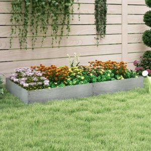 Kit com 6 unidades de bordadura metálica galvanizada de 6 metros para paisagismo, ideal para gramados e jardins.