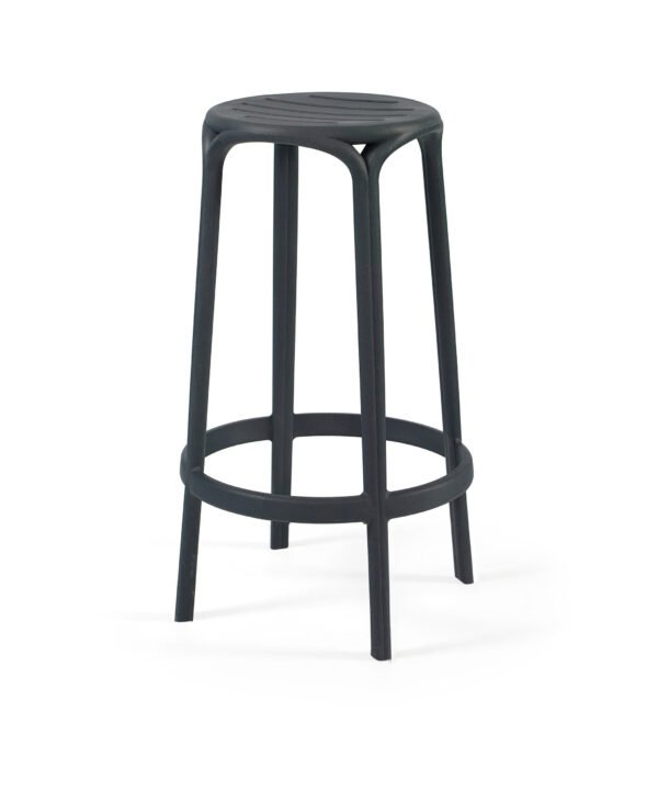 Banco Alto WOODY 67H - Pack 16 unidades, Antracite MR