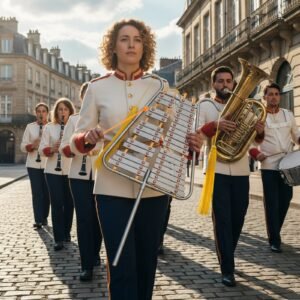 Glockenspiel de 29 notas, kit de percussão, xilofone de marcha em alumínio com alça ajustável.