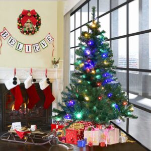 Árvore de Natal artificial, pinheiro com luzes LED, árvore de Natal iluminada de 150 cm. (Cópia)