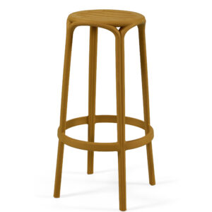 Banco Alto WOODY 77H - Pack 16 unidades, Mostarda