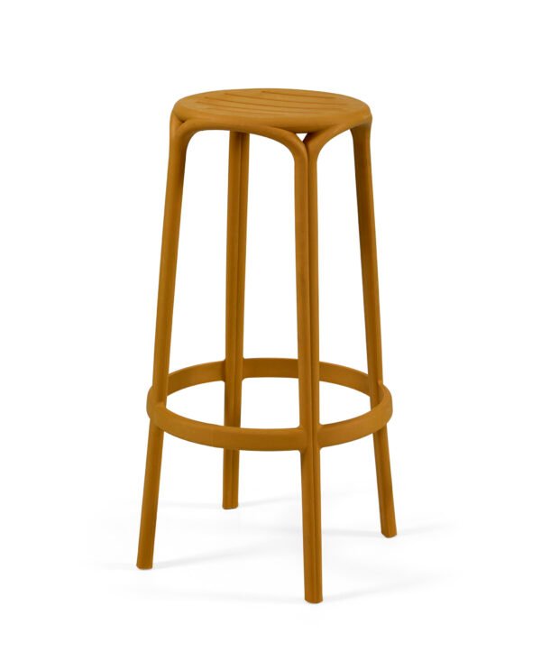 Banco Alto WOODY 77H - Pack 16 unidades, Mostarda