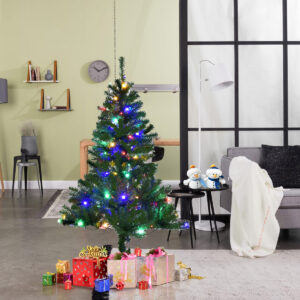 Árvore de Natal artificial com luzes LED, disponível nas dimensões 120/180/210/240/270 cm, na cor verde (120 cm). (Cópia)